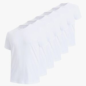 Bamboo Cool Men's White Crew Neck T-Shirt - 6 Pack Size XL